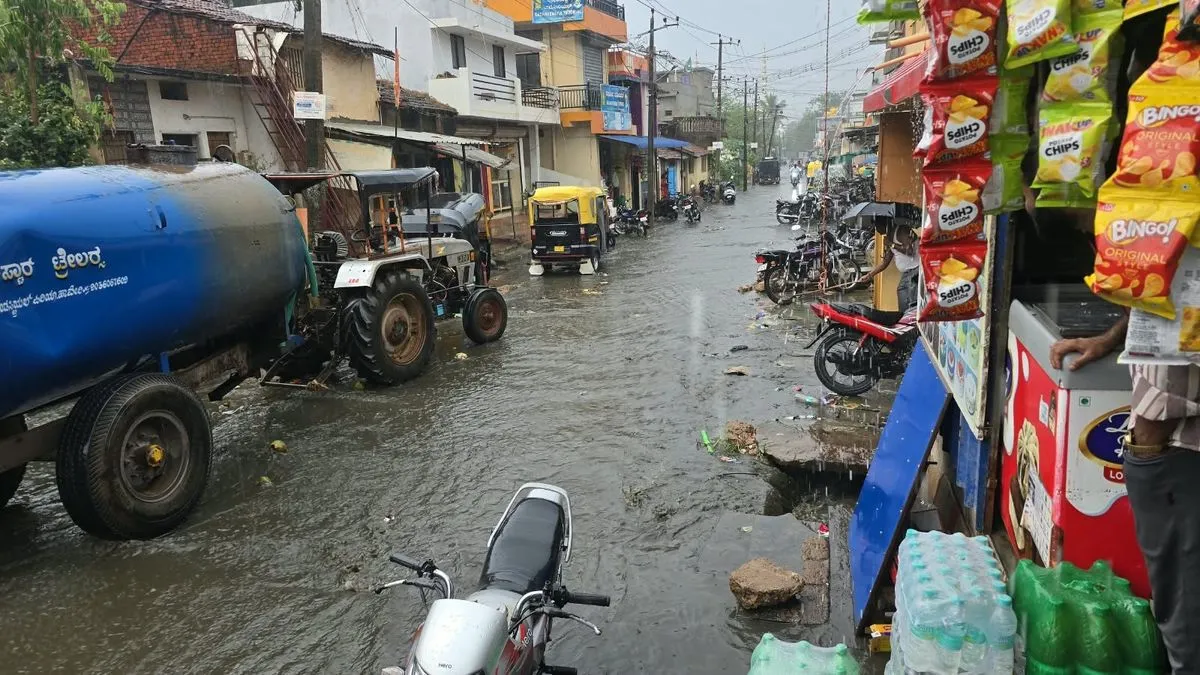 ಜಿಲ್ಲೆಯ ಅಲ್ಲಲ್ಲಿ ಧಾರಾಕಾರ ಮಳೆ